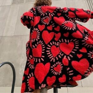 FARM RIO HEARTS MIDI CARDIGAN size medium. Excellent condition